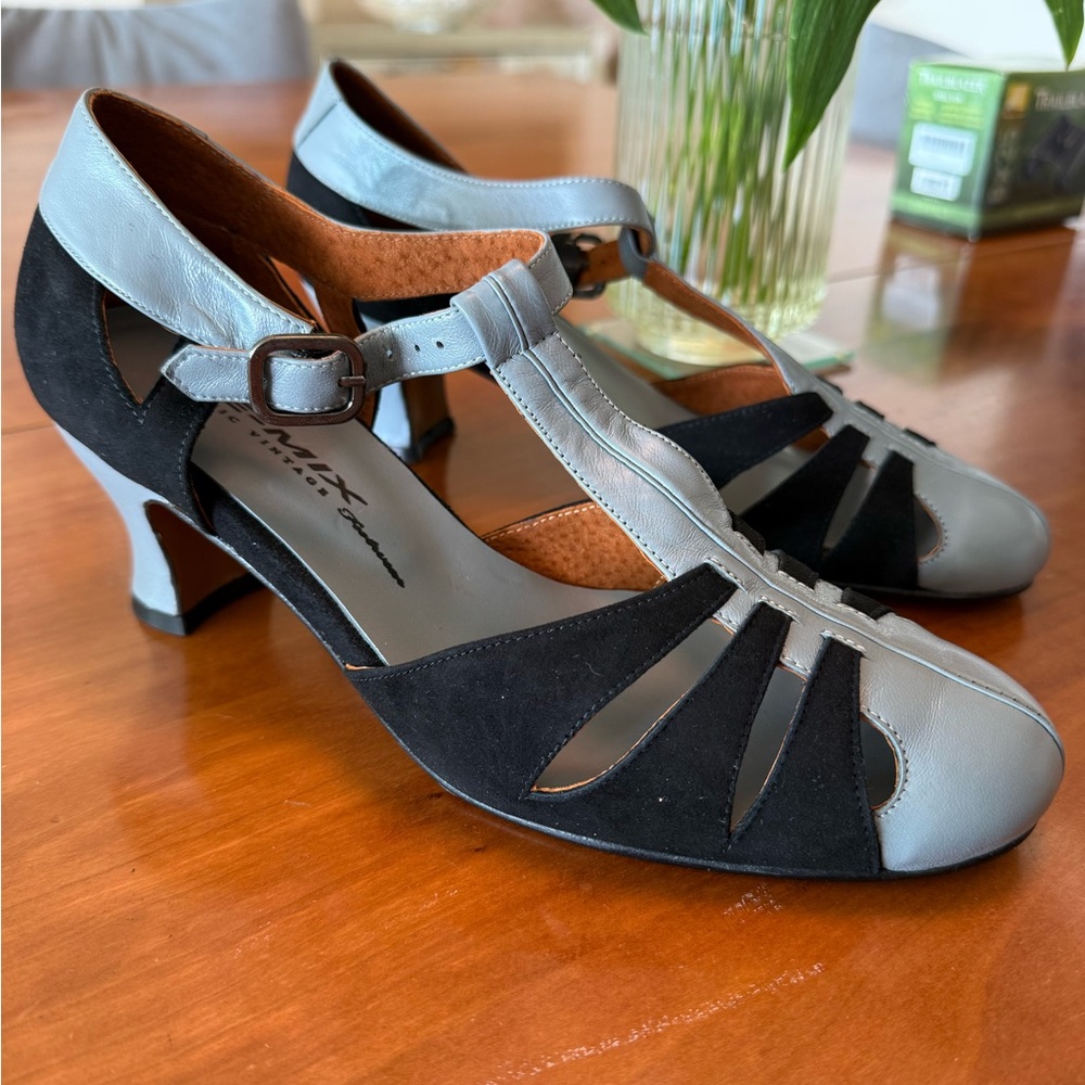Re-Mix Classic Vintage Balboa Suede Combos - Gray Leather/Black Suede
